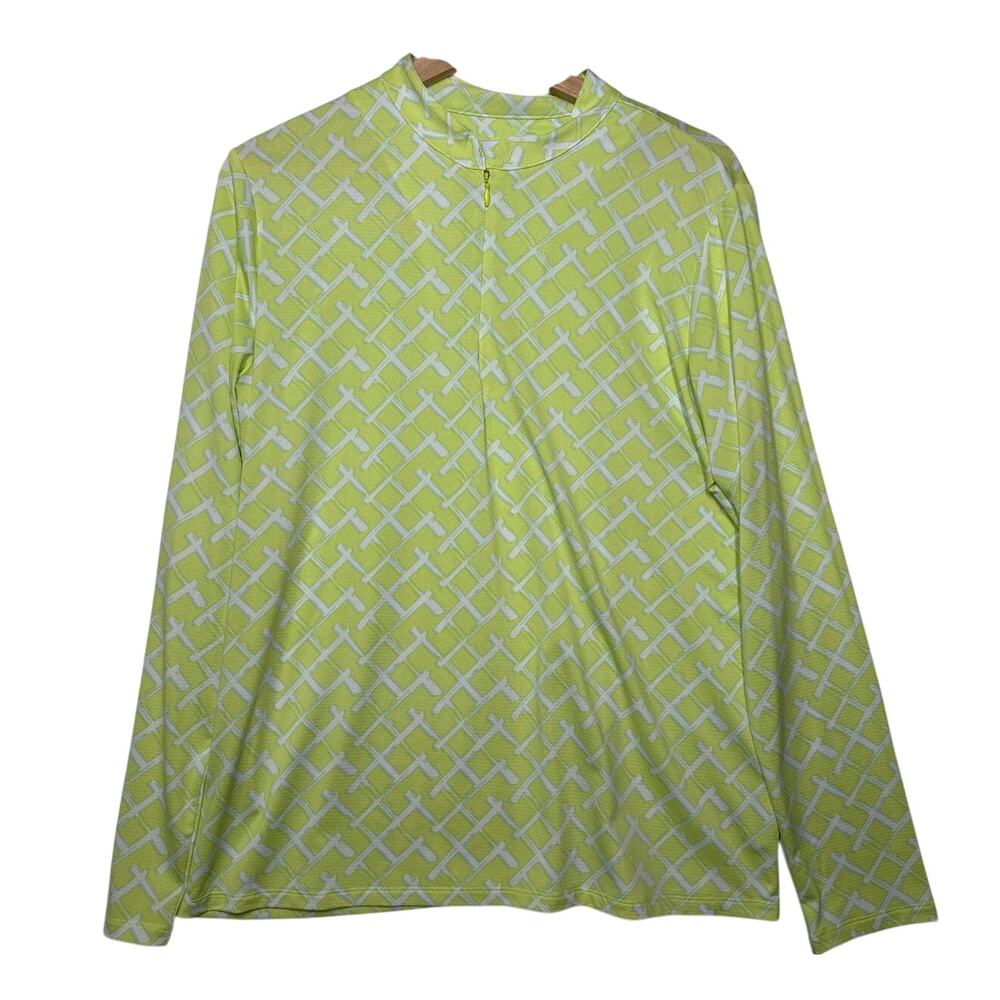 Sport Haley Women's Long Sleeve 1/4 Zip Mock Golf Top Sz XL Lightweight
